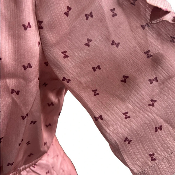 Quanta Du Soleil Bow tie Pink Dress Size 38 Medium - Picture 8 of 9